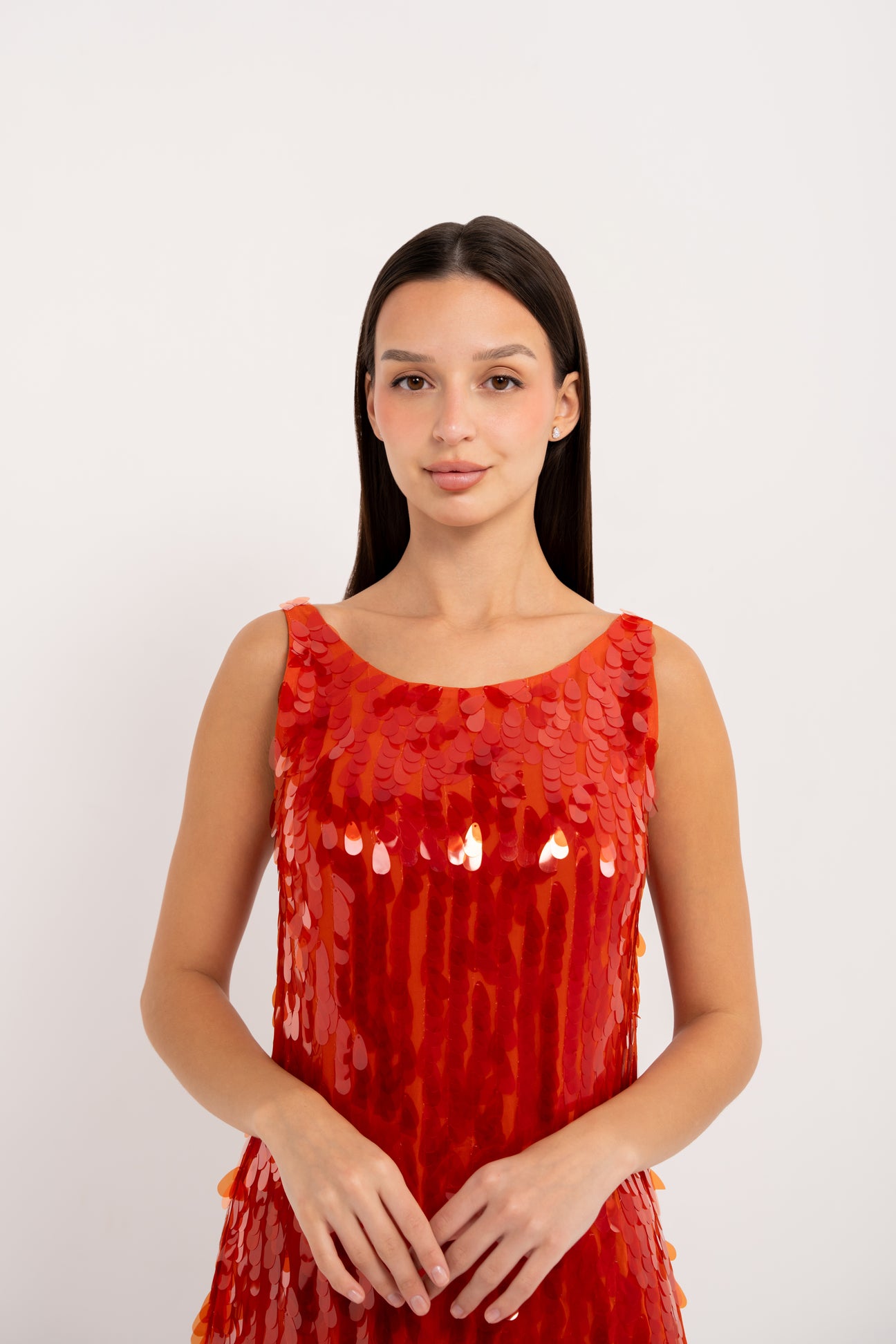 فستان اورنج مطرّز