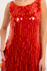 فستان اورنج مطرّز