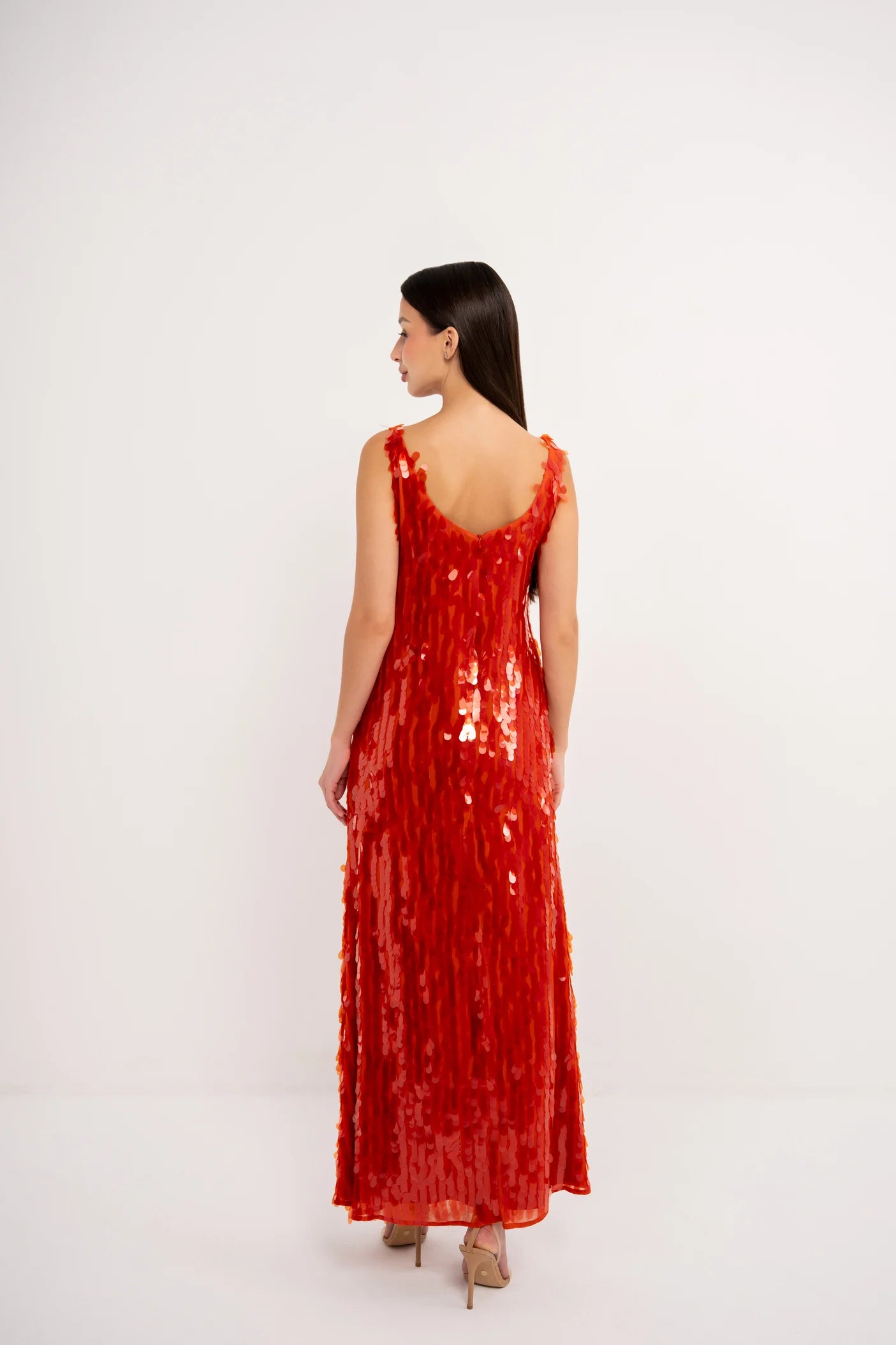 فستان اورنج مطرّز