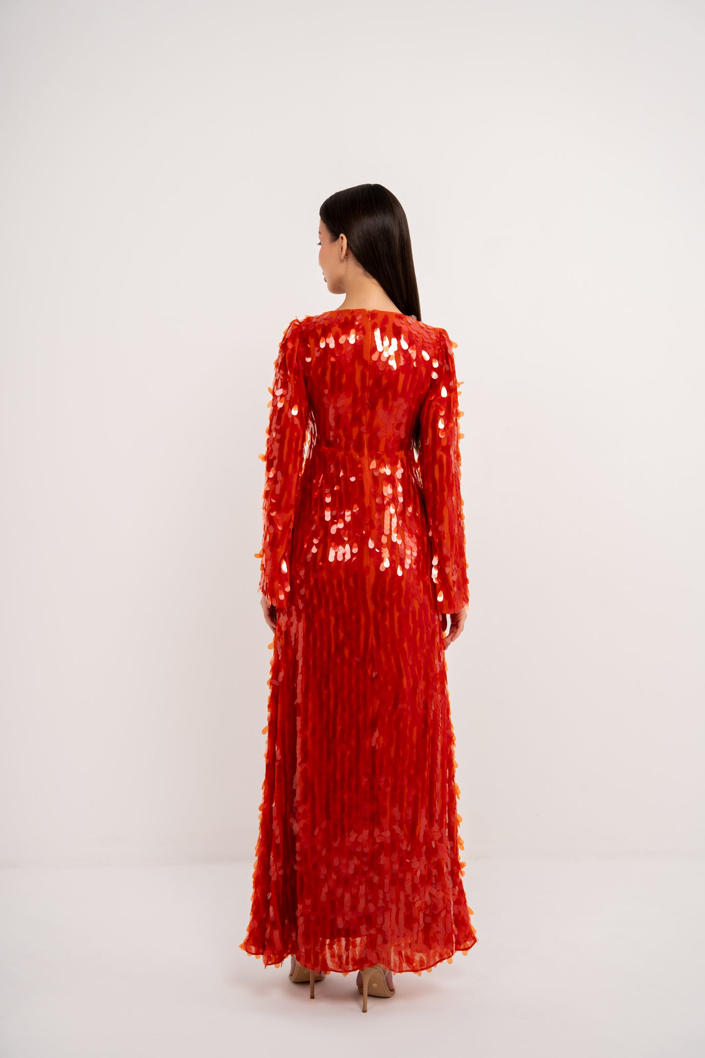 فستان اورنج مطرّز