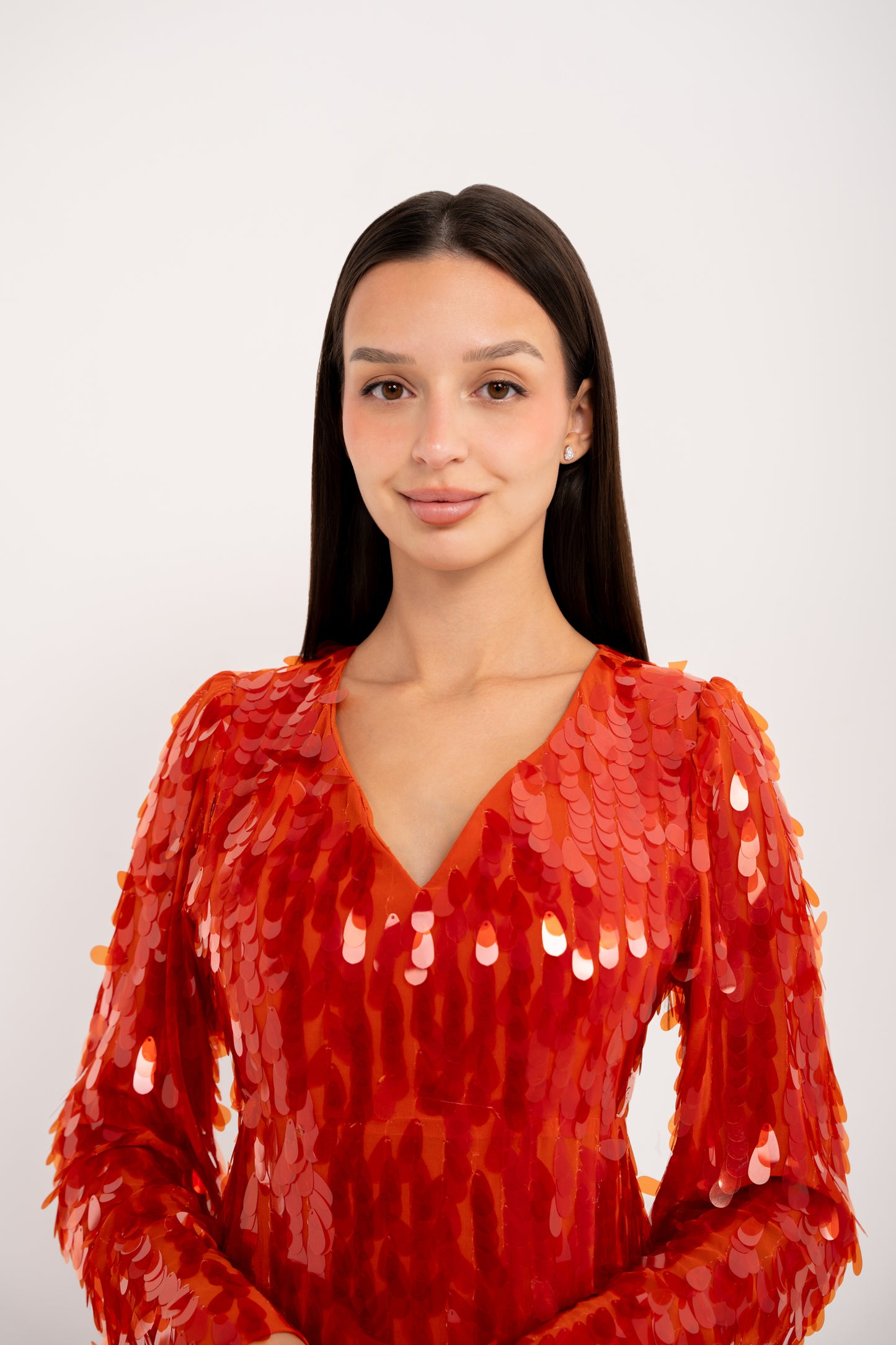 فستان اورنج مطرّز