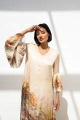 ثوب اصول حرير بقطن بكم مزموم